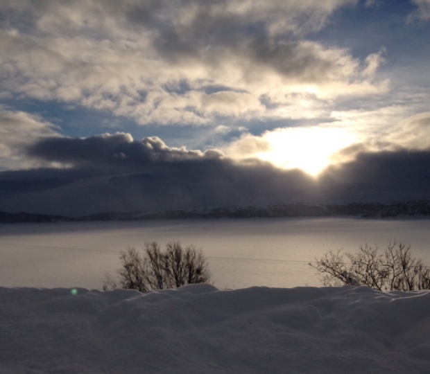 Uvêr i Skarvet. Foto: E. Almhjell