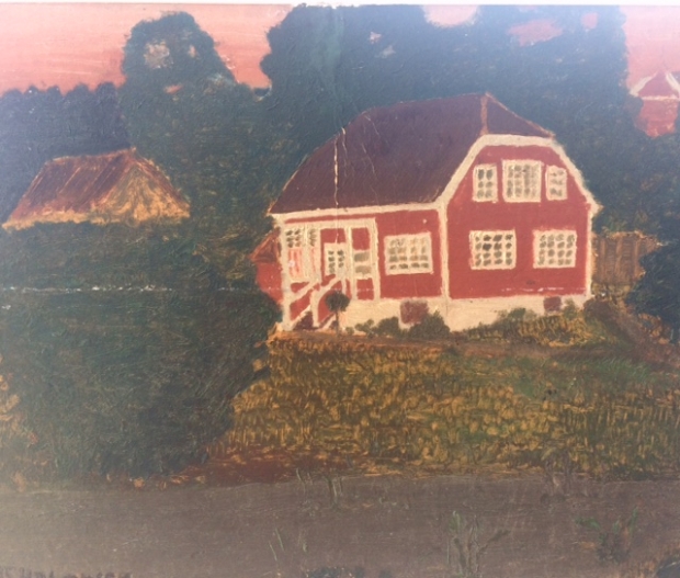 Vesleheimen måla av 10 åringen Rolf Halvorsen Vesleheimen måla av 10 åringen Rolf Halvorsen